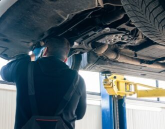 Suspension noise diagnosis at MSJ Automotive Services in Windsor, ON for clunking sounds, worn shocks, bad struts, and uneven ride issues.